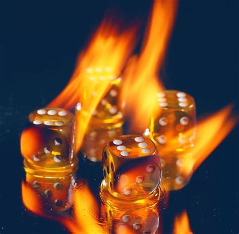 40 Dice Flames Blaze
