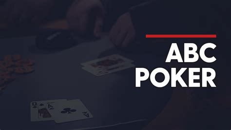 Abc Do Poker Pokerstrategy