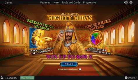 Age Of The Gods Mighty Midas Slot Gratis