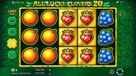 All Lucky Clovers Slot Gratis