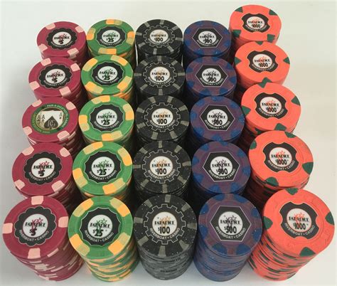 Antigo Casino Poker Chips