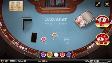 Baccarat Casino Web Scripts Netbet