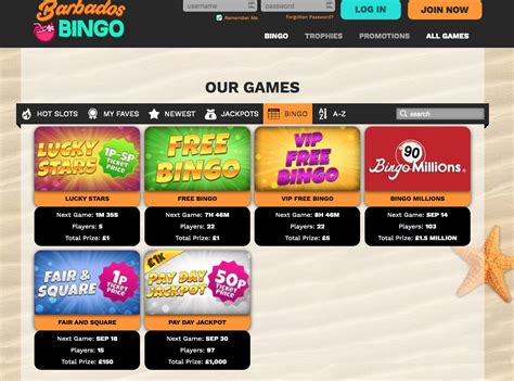 Barbados Bingo Casino Login