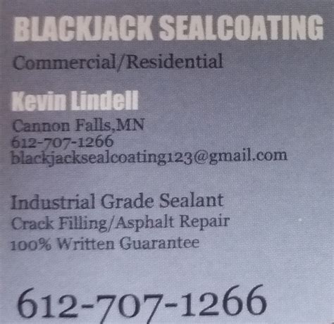 Blackjack Sealcoating Minnesota