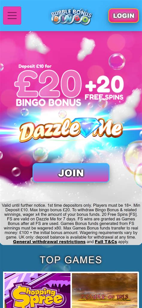 Bubble Bonus Bingo Casino Review