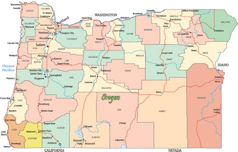 Casino Do Estado De Oregon Mapa