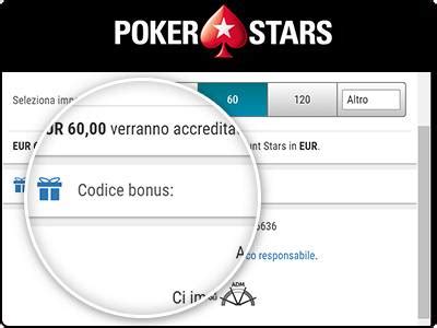 Codice Bonus De Deposito Pokerstars 2024