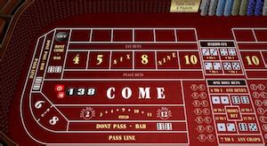 Craps Spielfeld