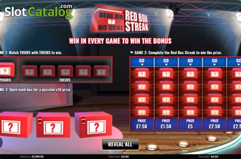 Deal Or No Deal Red Box Streak Betsson