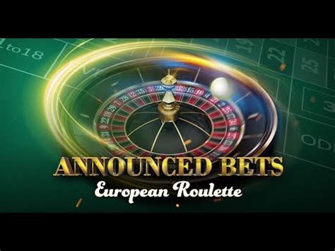 European Roulette Annouced Bets Brabet