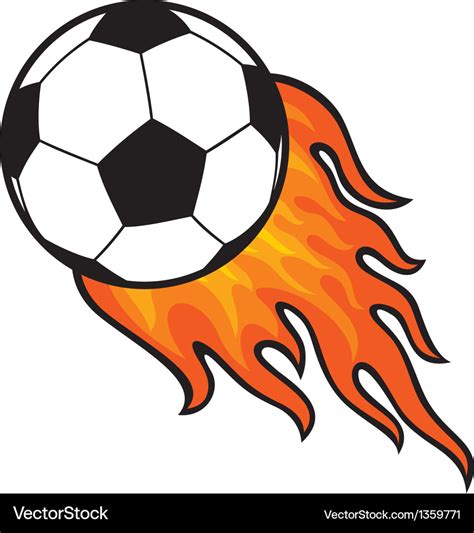 Football On Fire Blaze