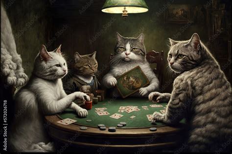 Gatos Jugando Al Poker