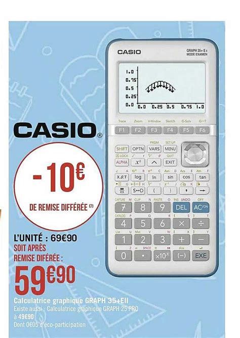 Geant Casino Casio Grafico 35+