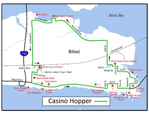 Gulfport Casino Mapa