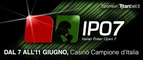 Italian Poker Open Diretta Streaming