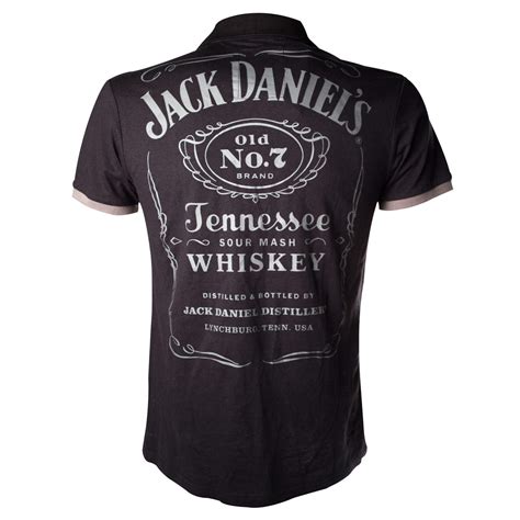 Jack Daniels Camisa Polo Preta