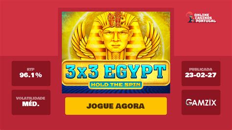 Jogar 3x3 Egypt Hold The Spin Com Dinheiro Real