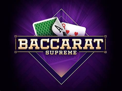 Jogar Baccarat Supreme Com Dinheiro Real
