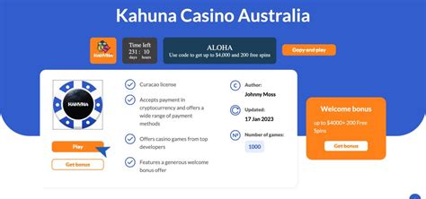 Kahuna Casino Login