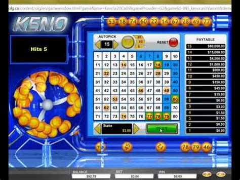 Keno Live Slot Gratis