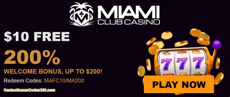 Miami Club Casino Bonus Codes