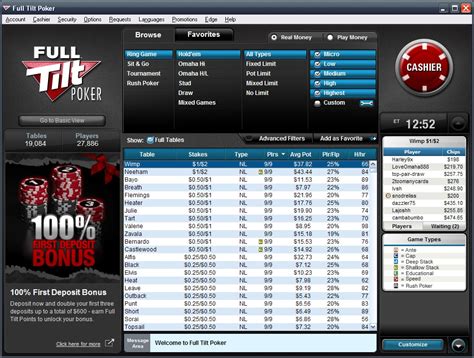 O Full Tilt Poker Efeitos De Som