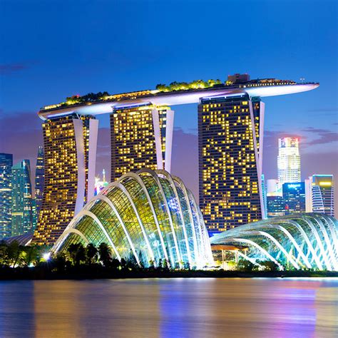 O Marina Bay Sands Casino Em Singapura Imagens