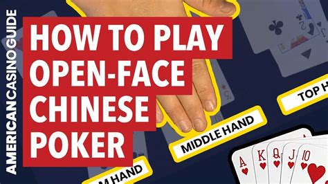 Open Face Chinese Poker Online A Dinheiro Real