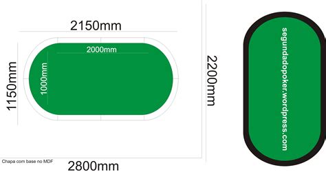 Padrao De Poker De Casino Dimensoes Da Mesa
