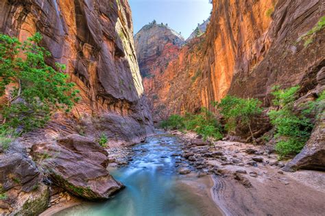 Parque Nacional De Zion Slot Canyon Permite