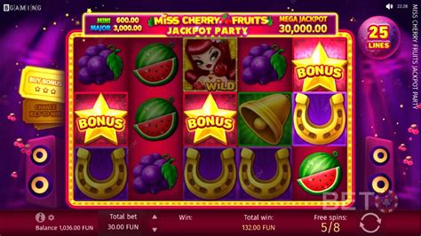 Play Miss Cherry Fruits Jackpot Party Slot