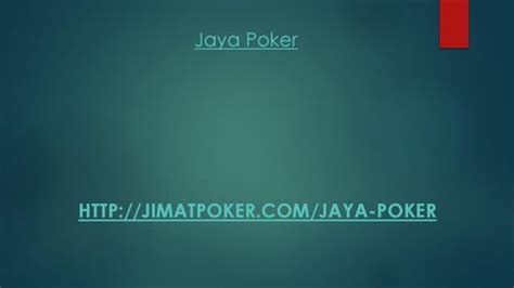 Poker Jaya 1