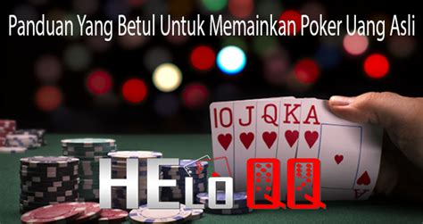 Principal Do Poker Pake Uang Asli