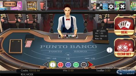 Punto Banco 3d Dealer Netbet