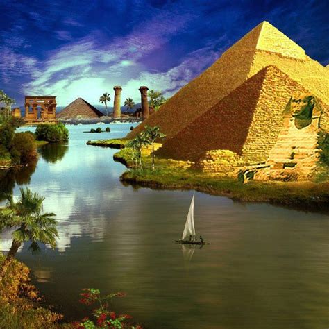 Pyramids Of The Nile Blaze