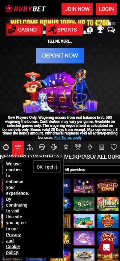 Ruby Bet Casino Mobile