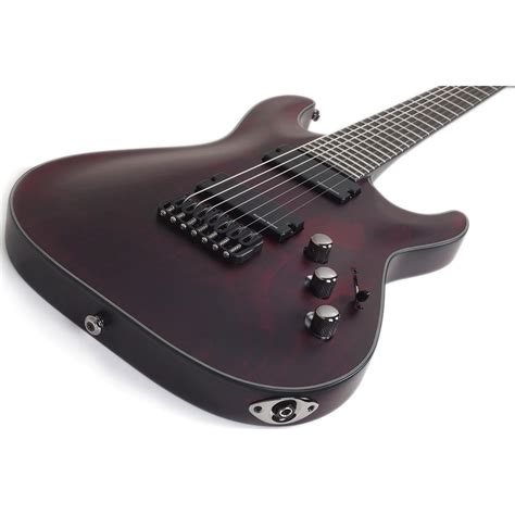 Schecter Blackjack Atx C 8 Vampyre De Cetim Vermelho