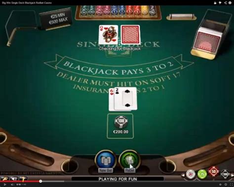 Single Deck Blackjack Em Casinos