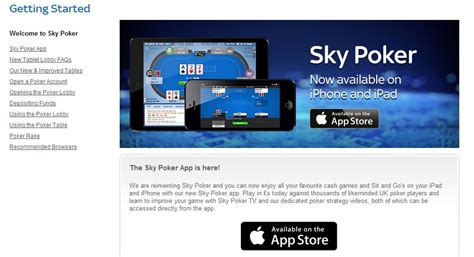 Sky Poker No Ipad