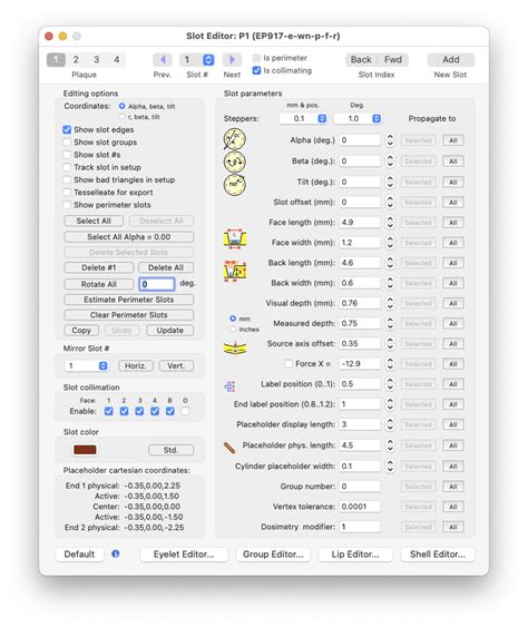 Slot Editor