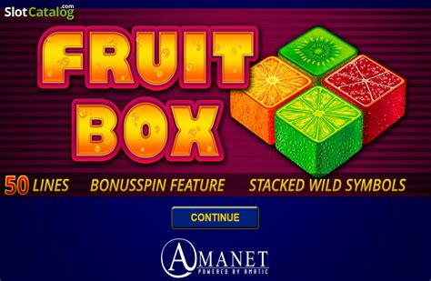 Slot Fruit Box