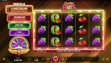 Starlite Fruits Mega Moolah 888 Casino