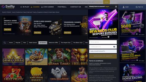 Swifty Gaming Casino Login