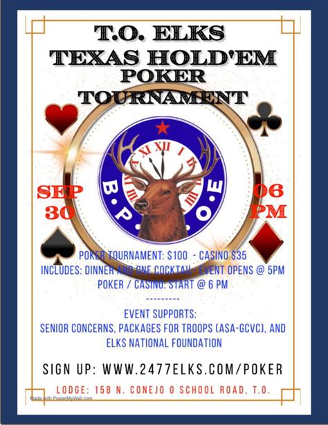 Tipton Elks Poker