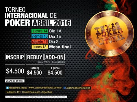 Torneo Corrientes Poker Ao Vivo