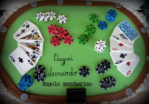 Torta De Macarrao Di Zucchero Tavolo Da Poker