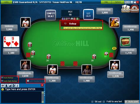 William Hill Poker Escola